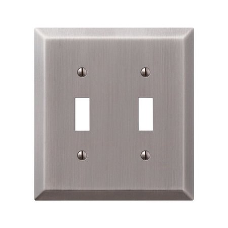 AMERELLE Electrical Box Cover, 2 Gang, Steel 163TTAN